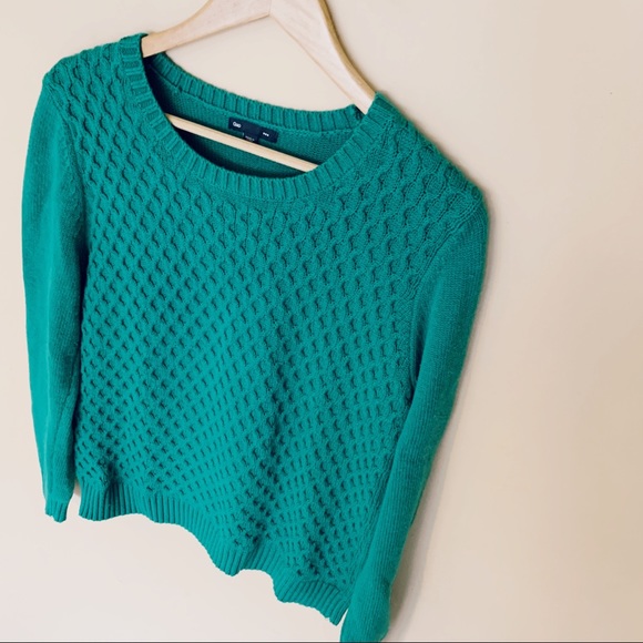 GAP Green Sweater Crew neck - Picture 1 of 7
